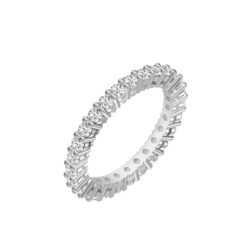 Starsgem 10k 14k Gold Diamond Ring Round 2.5mm DEF-VS HPHT CVD Lab Diamond Engagement Ring