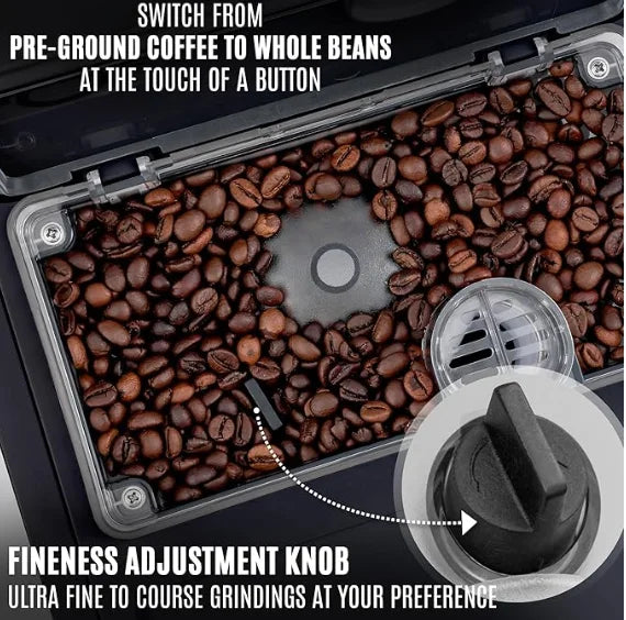 2025 Fully Automatic Espresso Coffee Machine 7 Inch Touch Screen New Style Super Automatic Grinder French for Household Electric
