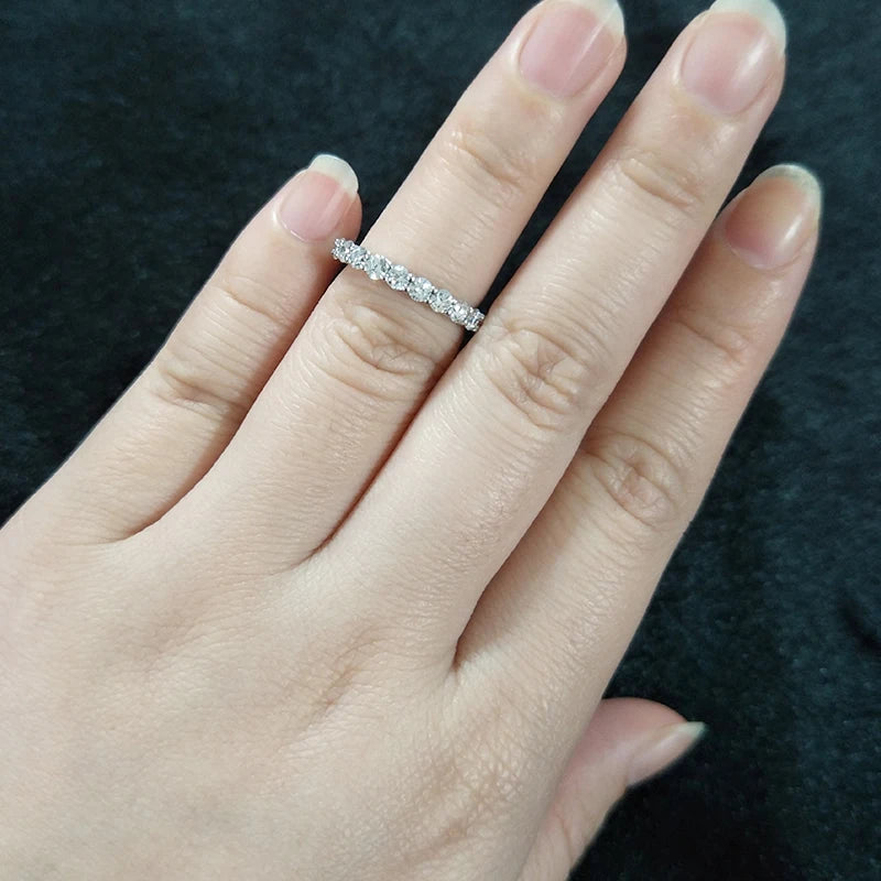 Starsgem 10k 14k Gold Diamond Ring Round 2.5mm DEF-VS HPHT CVD Lab Diamond Engagement Ring