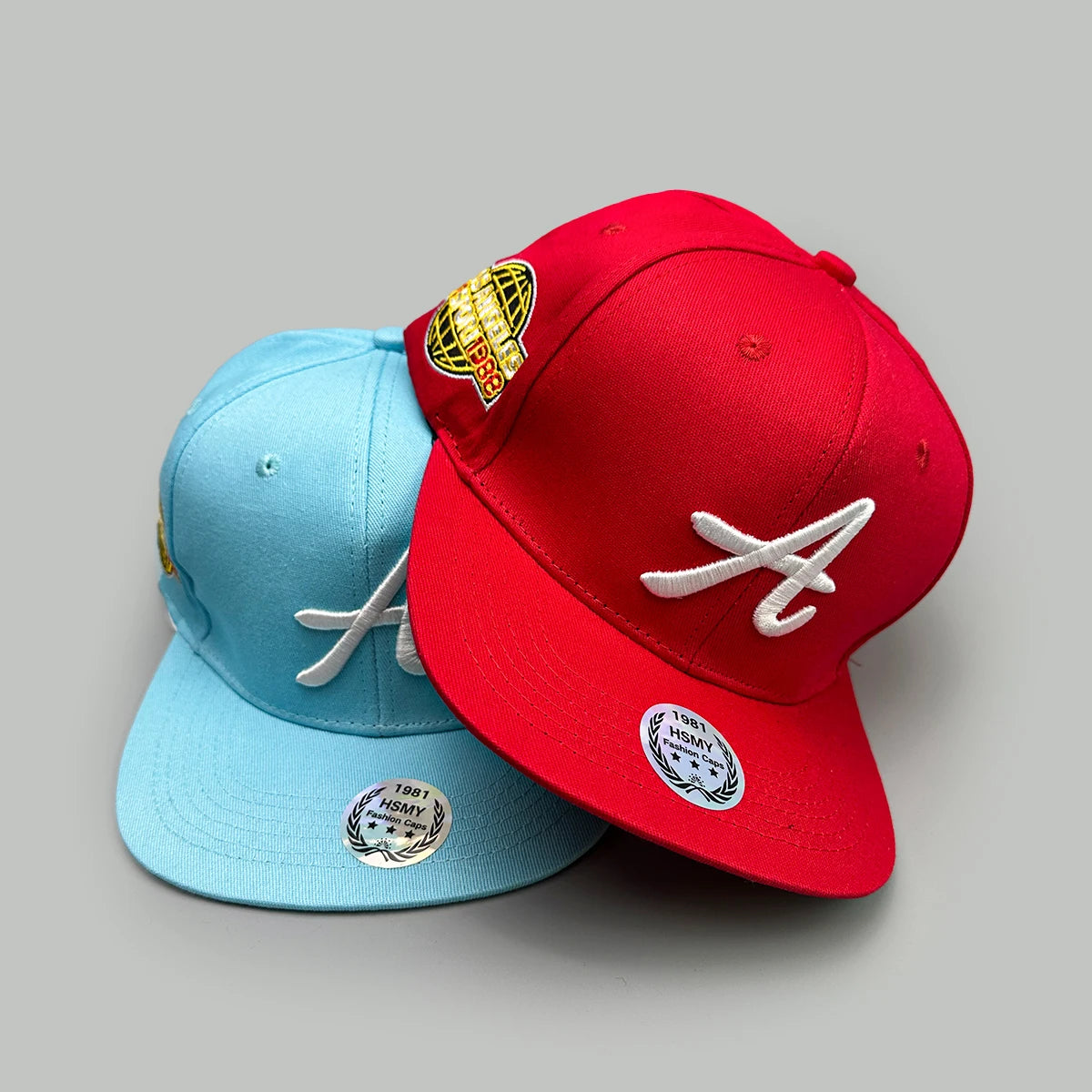 Simple Embroidered A Letters Baseball Hats New Unisex Street Sunshade Outdoor Versatile Flat Eave Fashion Casual Hip Hop Caps