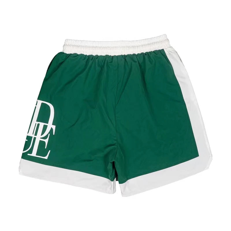 American Style Sports Shorts Streetwear Summer Men's High Quality Logo Print Loose Rhude Casual Shorts