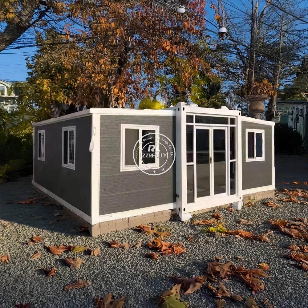 Expandable Prefabricated folding  Container Houses 20ft Mobile Modular Steel Container House With Bathroom