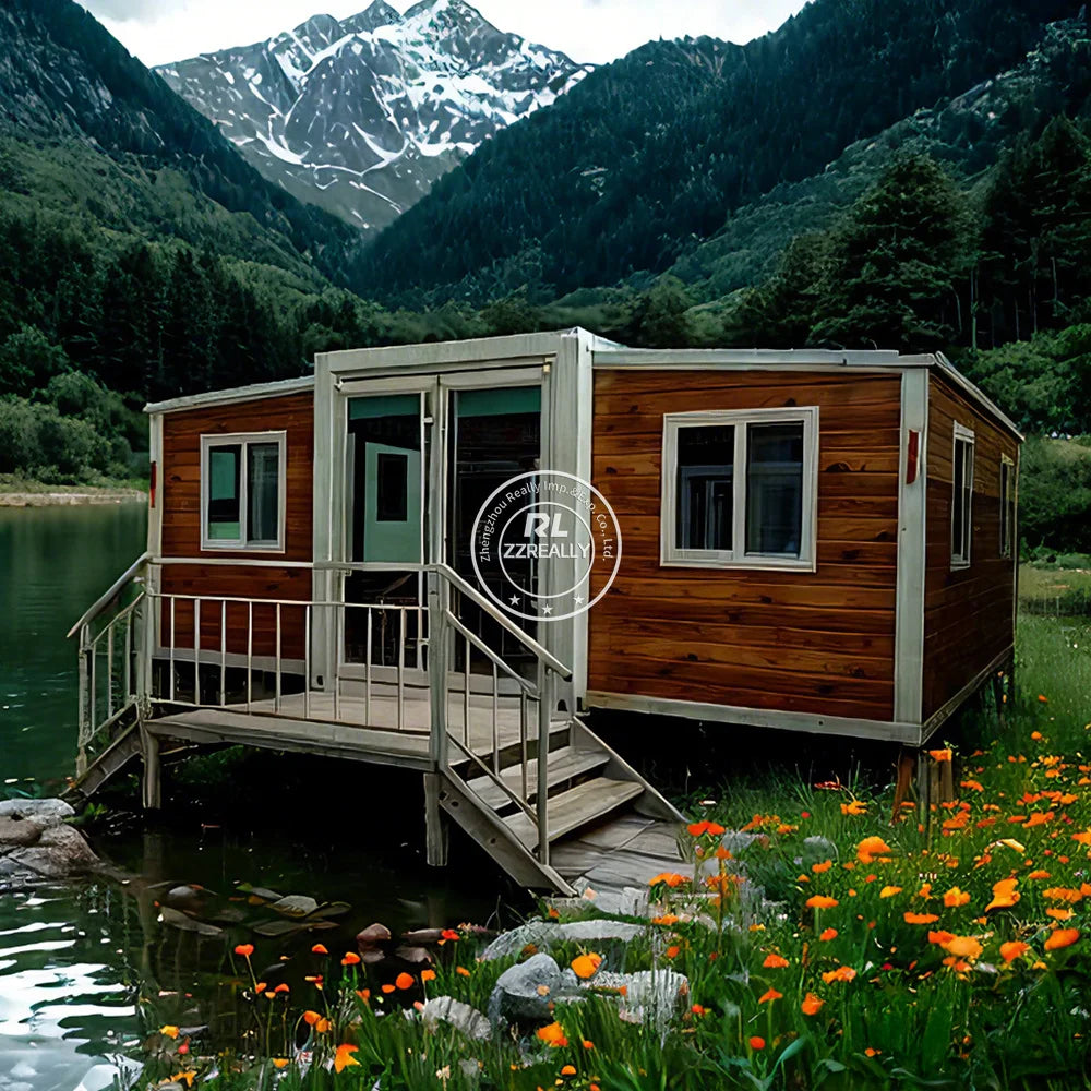 Expandable Prefabricated folding  Container Houses 20ft Mobile Modular Steel Container House With Bathroom