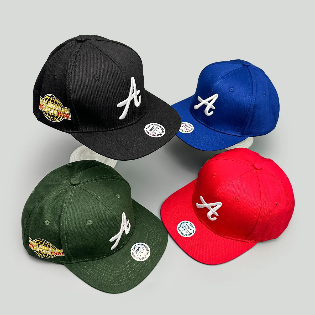 Simple Embroidered A Letters Baseball Hats New Unisex Street Sunshade Outdoor Versatile Flat Eave Fashion Casual Hip Hop Caps
