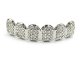 Out Full CZ Stones Teeth Grillz Fashion 5A+ Cubic Zircon 6 Top&6 Bottom Tooth Caps For Men Women Dental Grills xt1786-fro