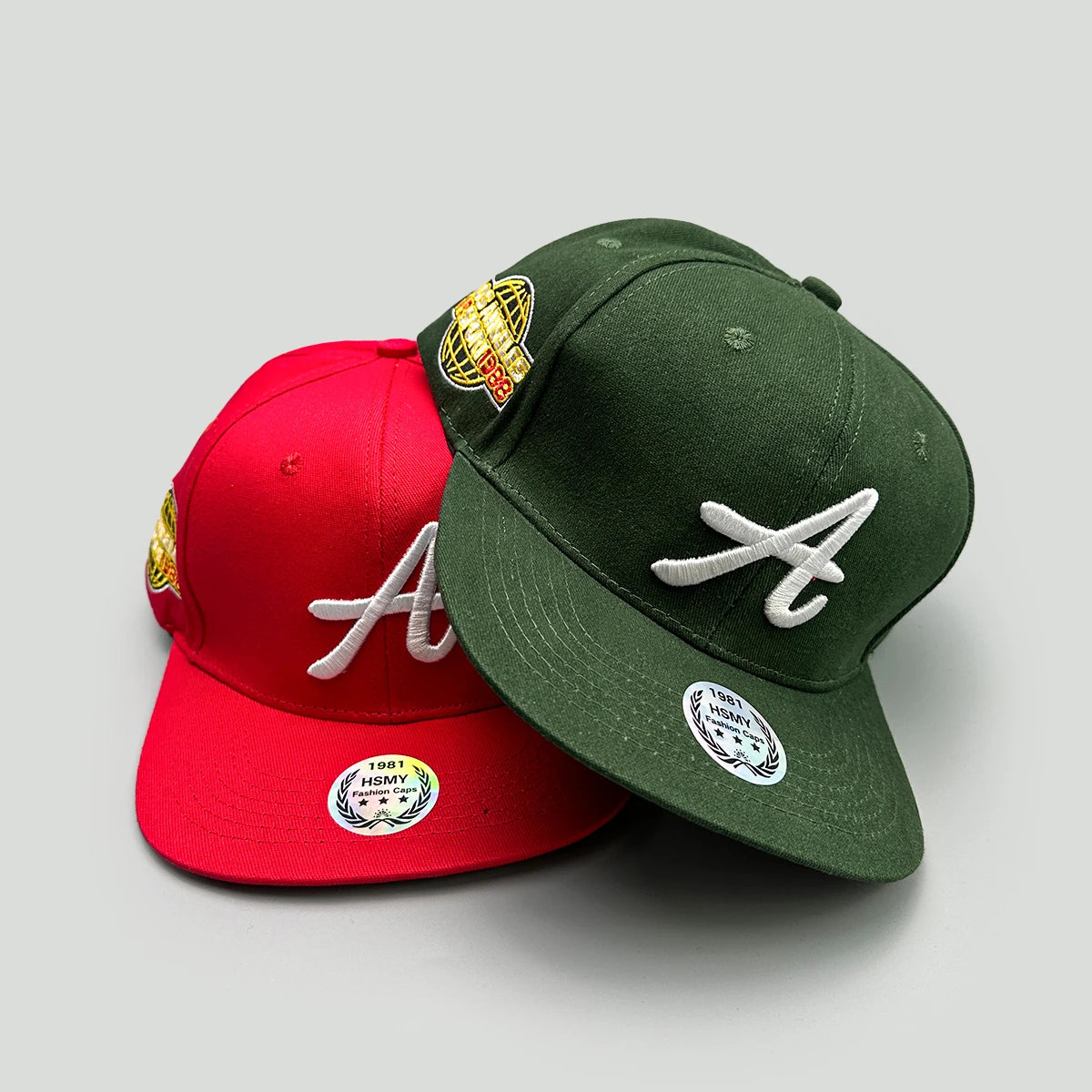 Simple Embroidered A Letters Baseball Hats New Unisex Street Sunshade Outdoor Versatile Flat Eave Fashion Casual Hip Hop Caps