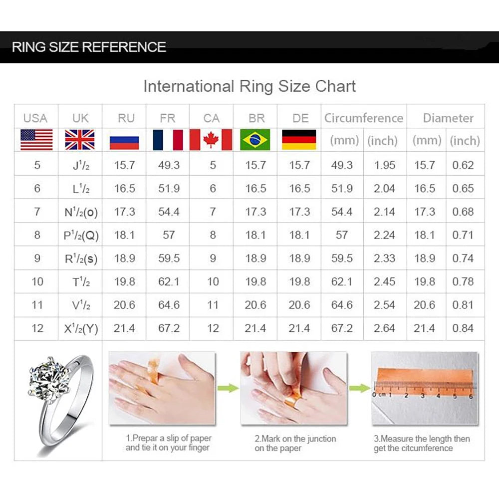 Serenity 5.28ct All Moissanite Rings Set Women Gift Sparkling Lab Diamond Wedding Rings S925 Sterling Silver Plated 18K Jewelry