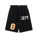 New high street five-point pants loose letter LOGO pure cotton casual shorts men's tide 8-character printing
