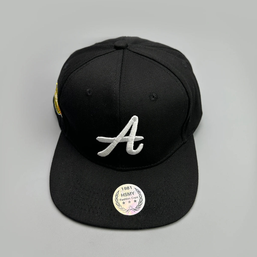 Simple Embroidered A Letters Baseball Hats New Unisex Street Sunshade Outdoor Versatile Flat Eave Fashion Casual Hip Hop Caps