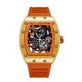 MAYZHISU Men's Watch Light Luxury Wine Barrel dial Men Quartz Watch Fashionable Night Glow Sports Watch Calendar Clock Reloj