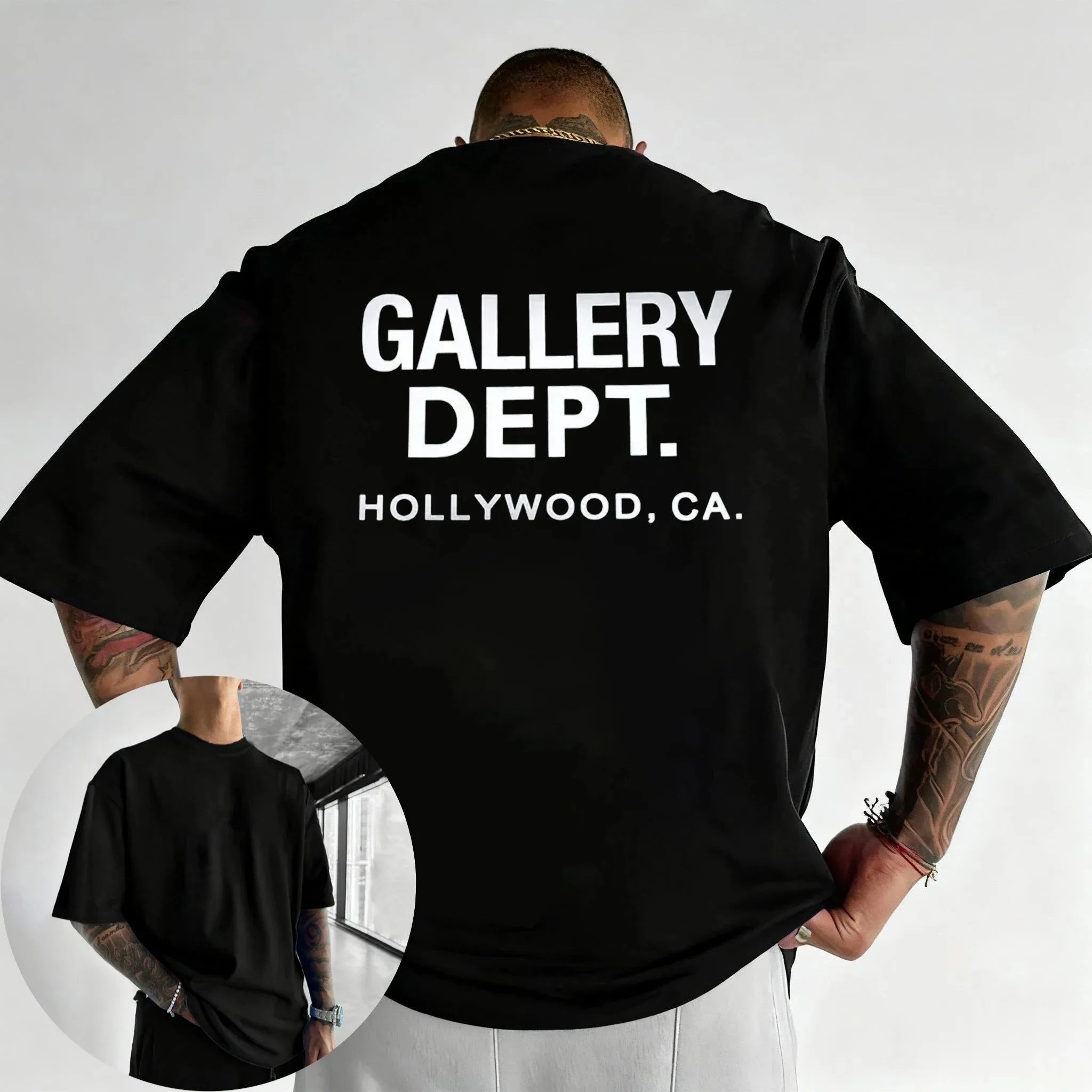 2026 Vintage High Street T-shirt Gallery Printed Shirt Fashion Letter Printed T-shirt Casual O-neck T-shirt Summer Luxury Top