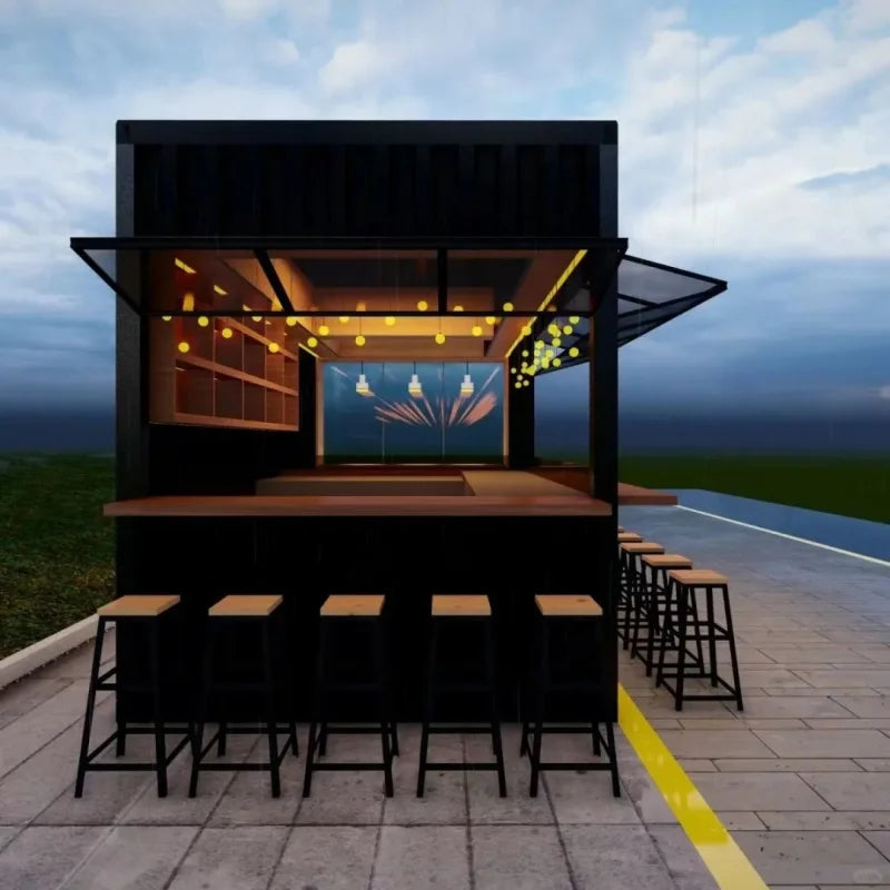 custom.20ft 40ft  Foldable Container House Container bar Design Container Cafe/shop/booth Container Restaurant Sale