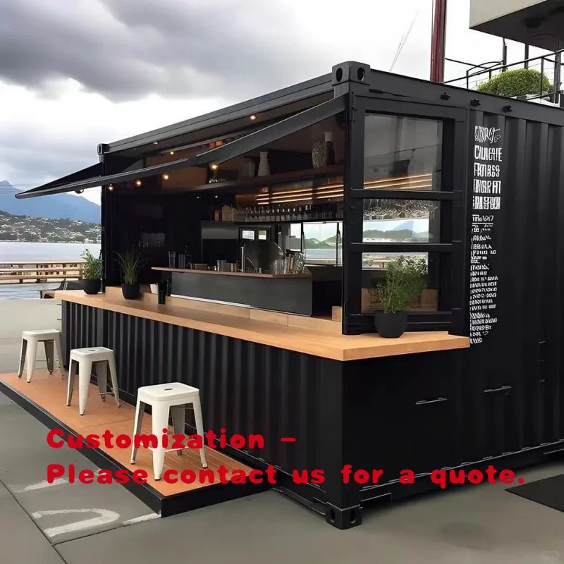 custom.20ft 40ft  Foldable Container House Container bar Design Container Cafe/shop/booth Container Restaurant Sale