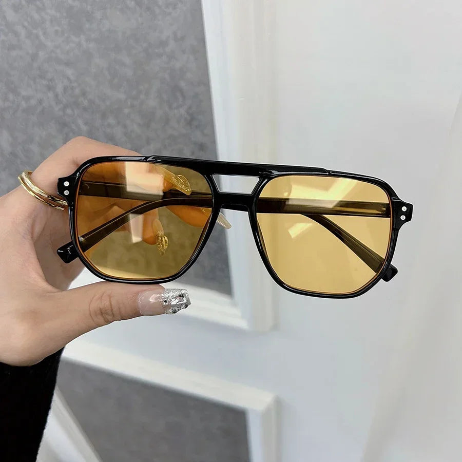 Brand Square Sunglasses Women Men Fashion Classic Sun Glasses Female Male Designer Mirror Outdoors Travel Shades Oculos De Sol