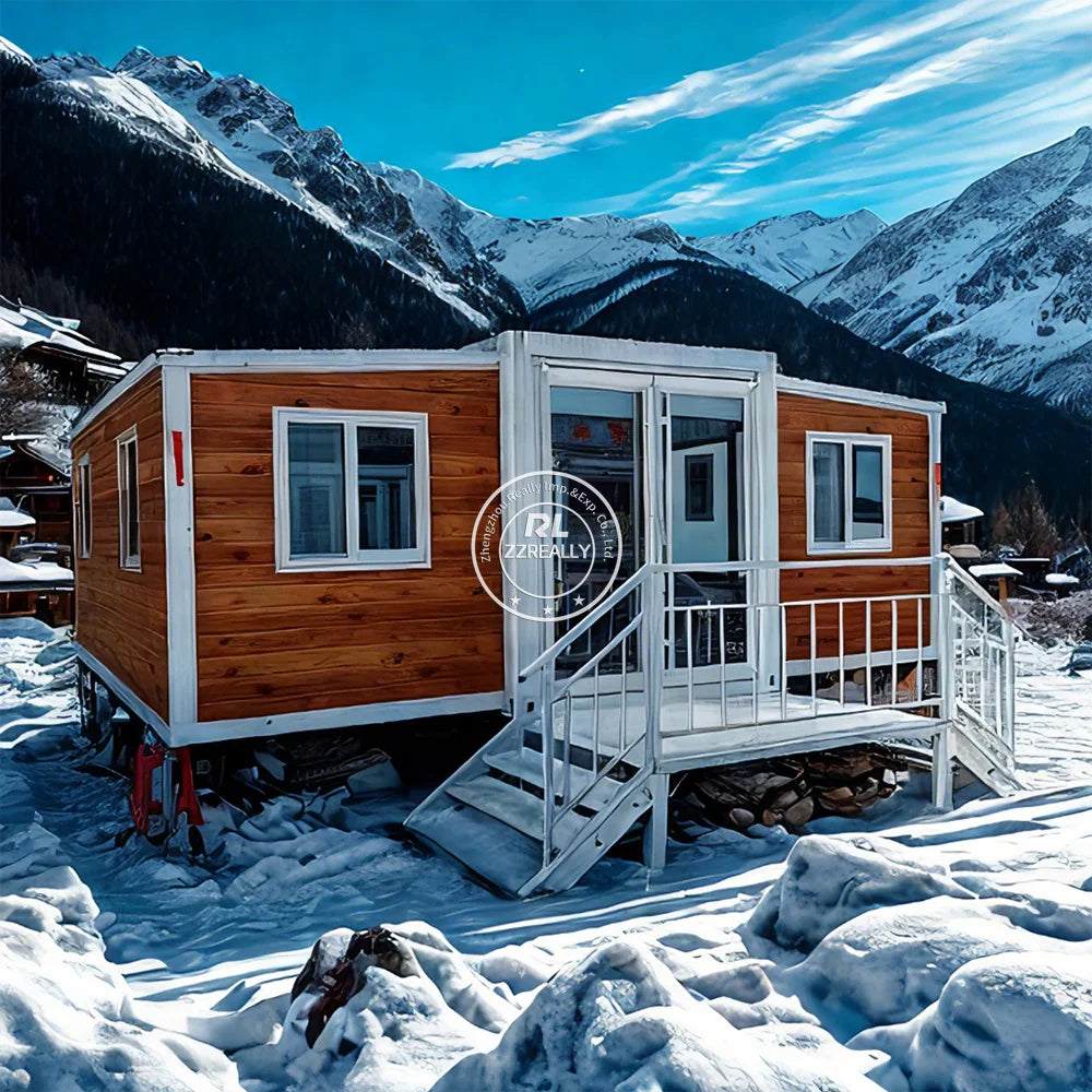 Expandable Prefabricated folding  Container Houses 20ft Mobile Modular Steel Container House With Bathroom