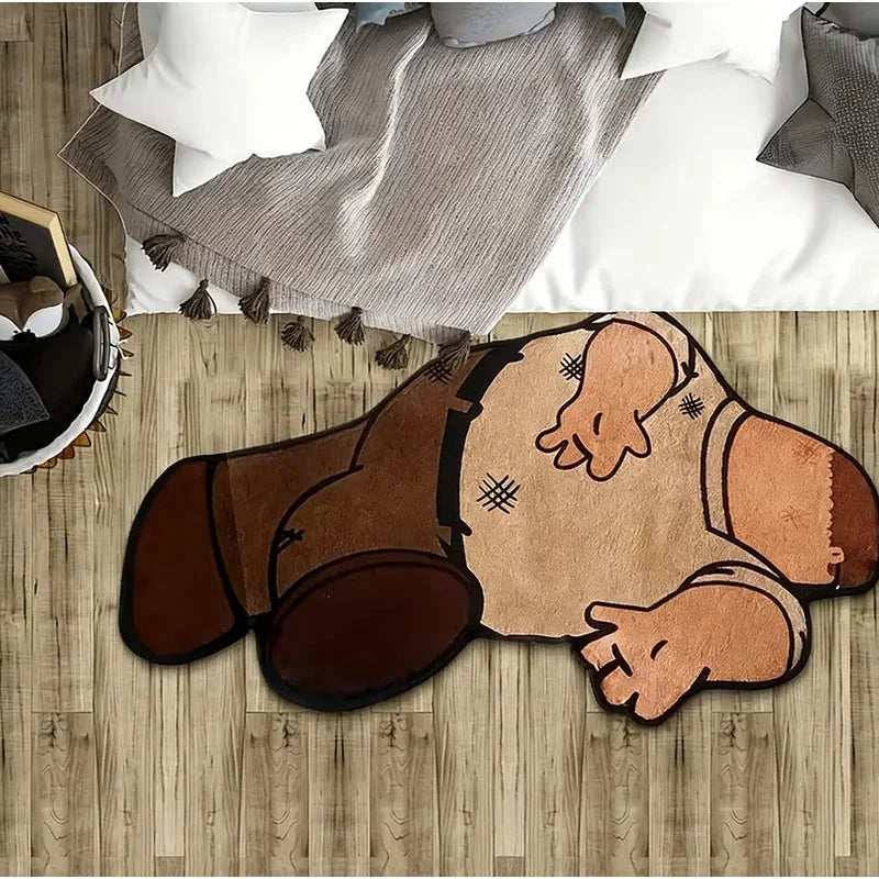 VIKAMA Cute Cartoon Characters Bedroom Carpet Soft Non-Slip Bedside Rug Entrance Doormat Home Living Room Decor Floor Mat