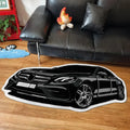 VIKAMA Creative Car-Shaped Rug Soft, Warm and Non-Slip Bedroom Entrance Mat Bedside Rug Living Room Sofa Rug Home Decor