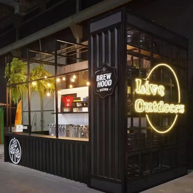 custom.20ft 40ft  Foldable Container House Container bar Design Container Cafe/shop/booth Container Restaurant Sale